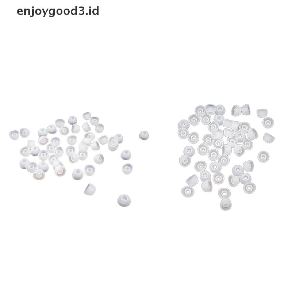 (Rready Stock) 50pcs Earpads Pengganti Bahan Silikon Lembut 11MM Untuk Earphone In-Ear (ID)