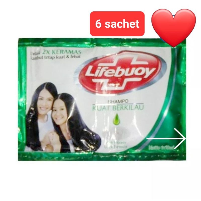 SHAMPO LIFEBUOY SACHET  ISI 6 SACHET