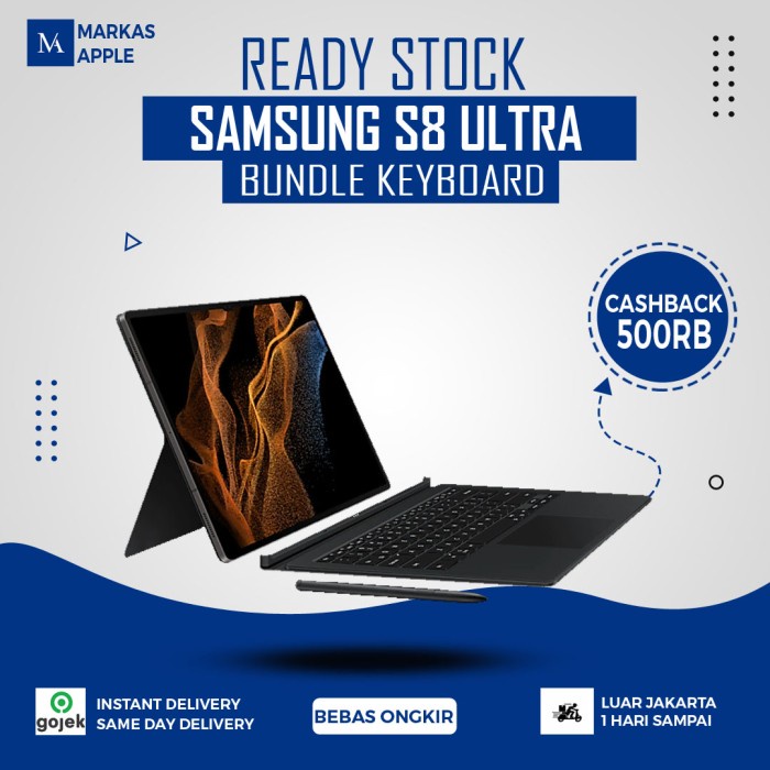 samsung galaxy tab s8 ultra 5g cellular 12gb 256gb 12 256gb gray resmi