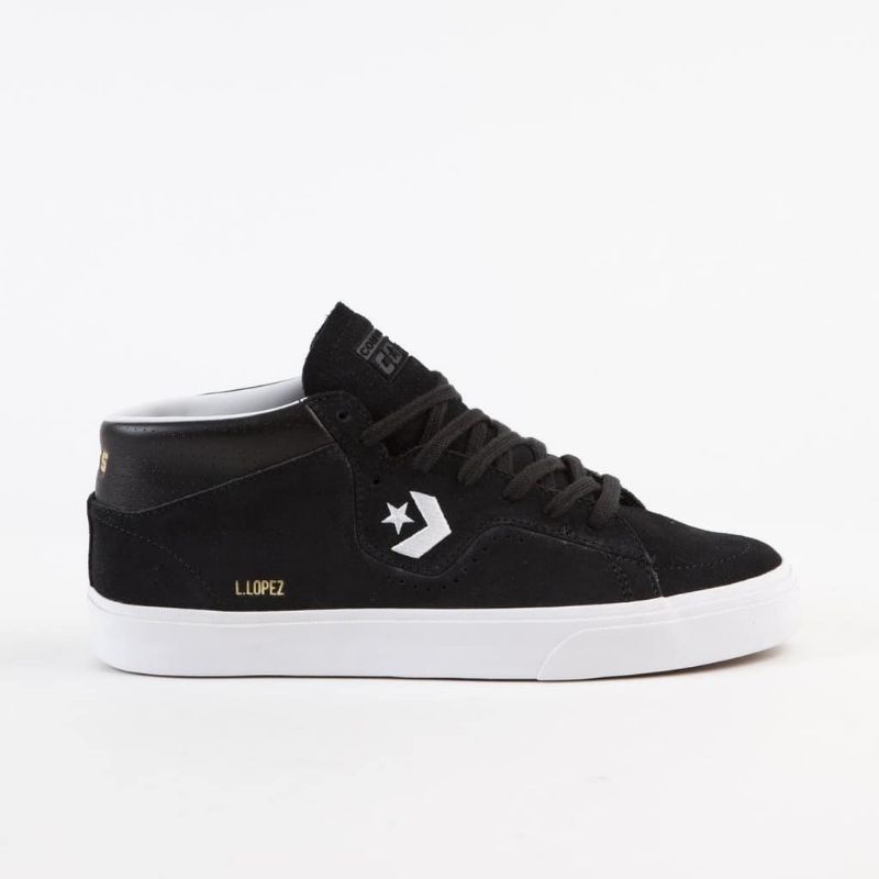 Converse Louie Lopez Pro Black White Mid Original Resmi