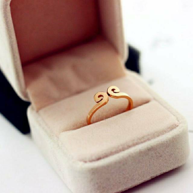 E_M_I# 2GRAM CINCIN ULIR EMAS MURNI ASLI 24K KADAR 910%