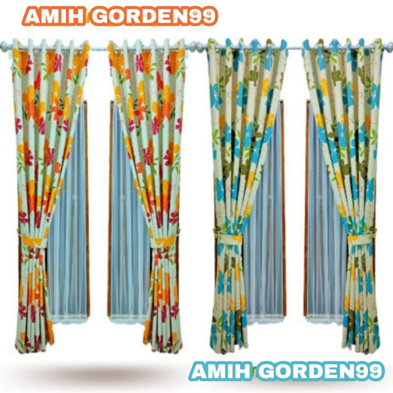 Gorden blackout blazzer series motif bunga sakura