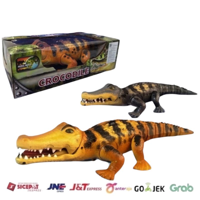 mainan crocodile baterai mainan buaya berjalan