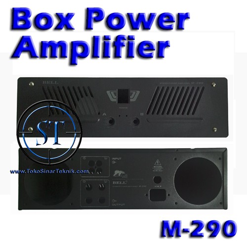 Box Power Amplifier M-290 Box Amply M-290 Kotak Kosong Bell Ampli