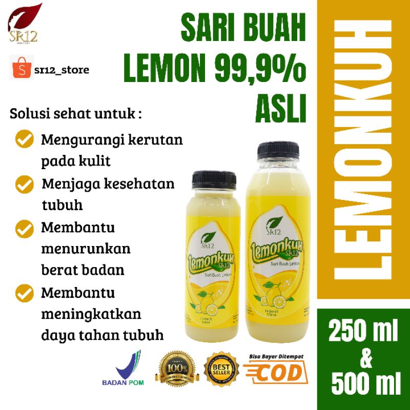 

Lemonkuh SR12 / Sari Buah Lemon / Lemon / Lemon Asli / Minuman Lemon / Sari Lemon Asli