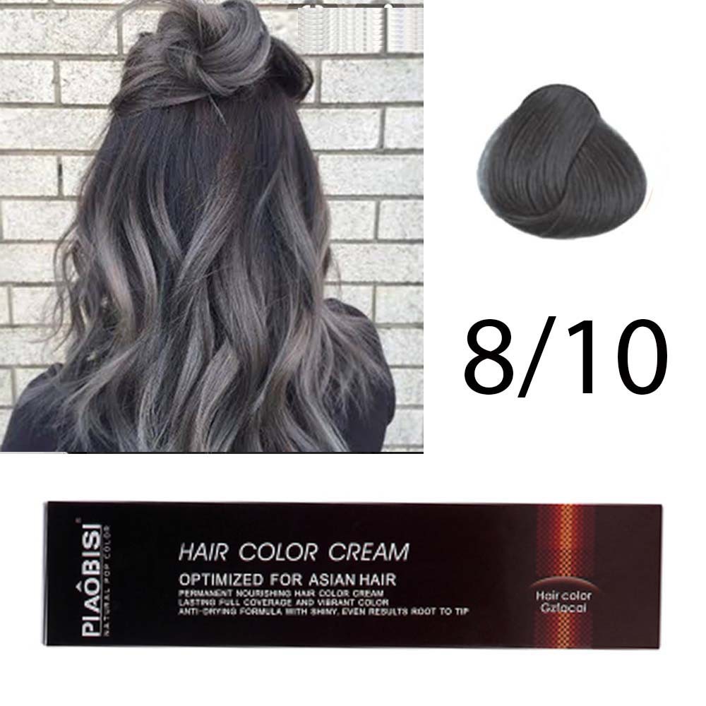 PIAOBISI 8 10 MED ASH BLONDE  color cream pewarna  cat 