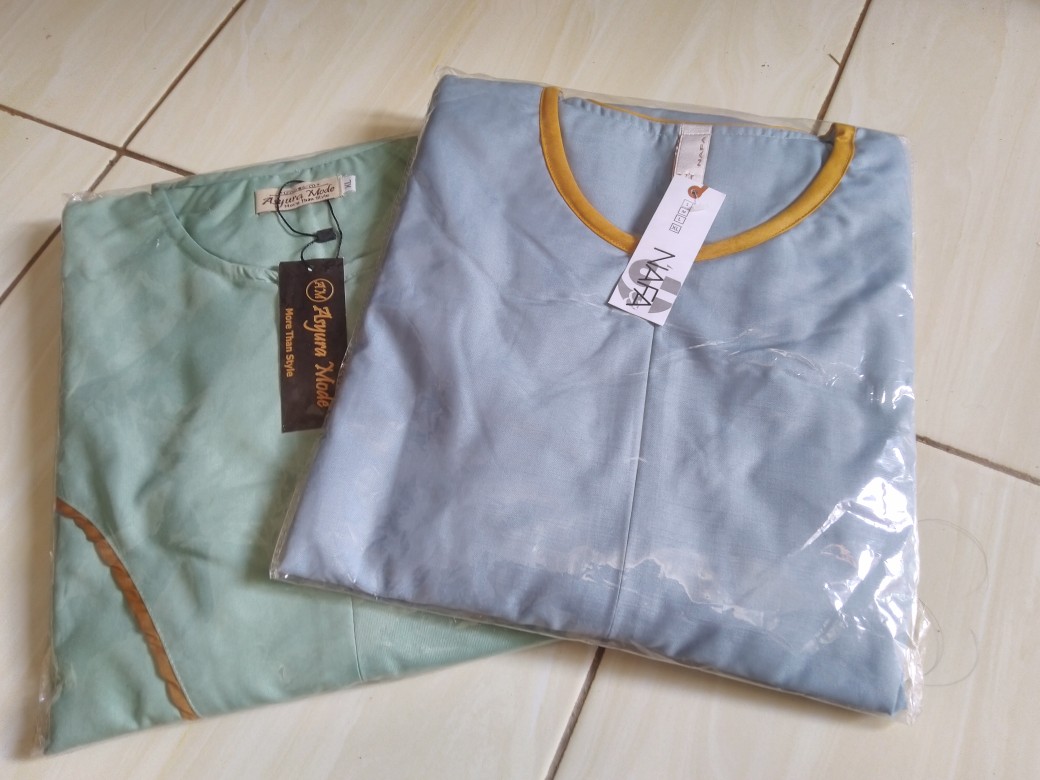 Azura Dress (gamis Toyobo Kombinasi Batik // Gamis Kondangan // Gamis Pesta)