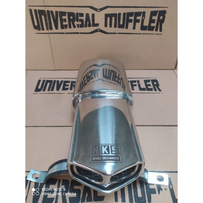 KNALPOT MOBIL RACING HKS KACAMATA STAINLEES