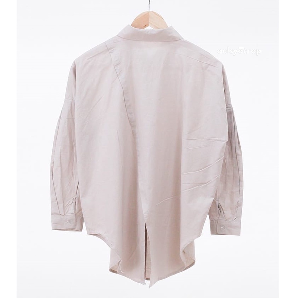 Kemeja Wanita Oversize / Nelka Linen Shirt – Aelsyaacrop