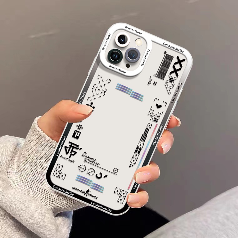 IPHONE Soft Couple Case Compatible Untuk Iphone14 13 12 11 Pro XS Max X XR Plus Casing Ponsel Silikon Transparan Shockproof TPU Cover
