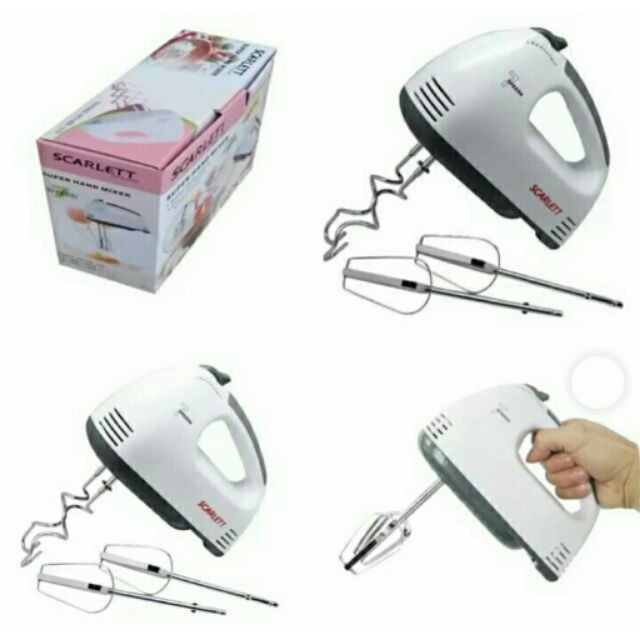 SHENAR SCARLETT HAND MIXER (MINI) Mixer Tangan Elektrik 7 GEAR HE-133 MYHOUSEHOLDD168