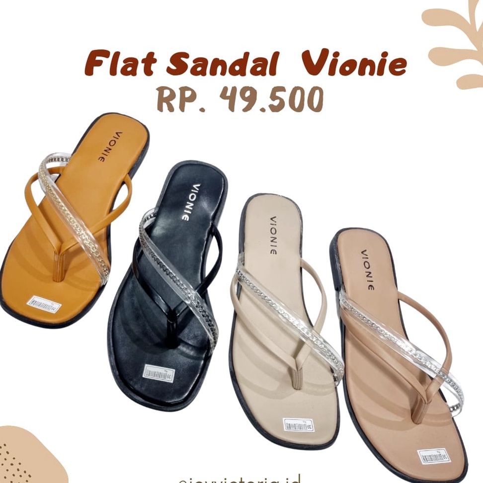 SANDAL JEPIT TEPLEK TALI SILANG FASHION WANITA MURAH SENDAL VIONIE