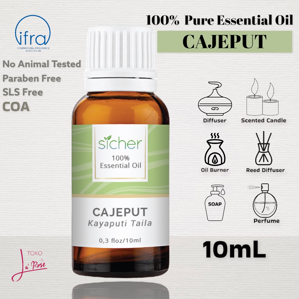 Cajeput Aromatherapy Sicher Essential Oil Pewangi Ruangan Aromaterapi Diffuser Humidifier 10ml