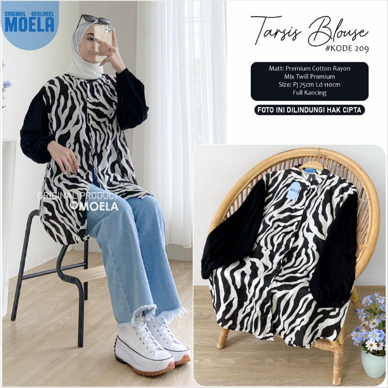 TARSIS BLOUSE LD 110cm // ATASAN WANITA ORIGINAL BERLABEL // BY MOELA-209