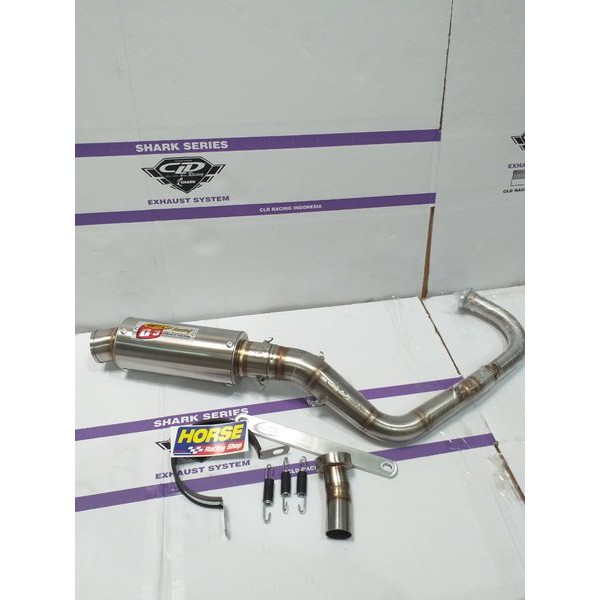 Penawaranspesial knalpot racing beat scoopy type C3 bulat CLD RACING Terjangkau
