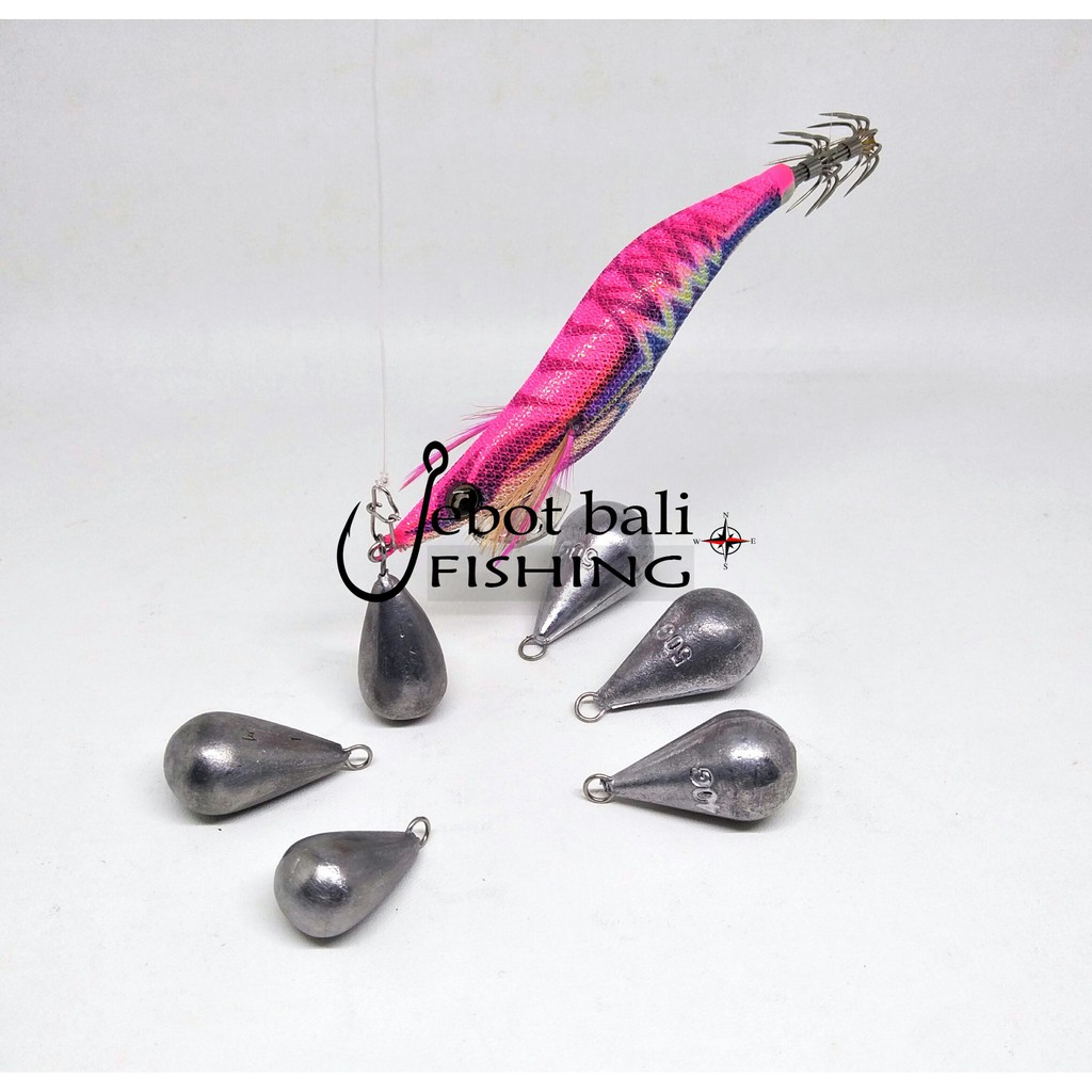 Sinker Egi Tipe Embun / Tetes Air - Pemberat Umpan Pancing Cumi - Eging - Squid Jig Yamashita dll