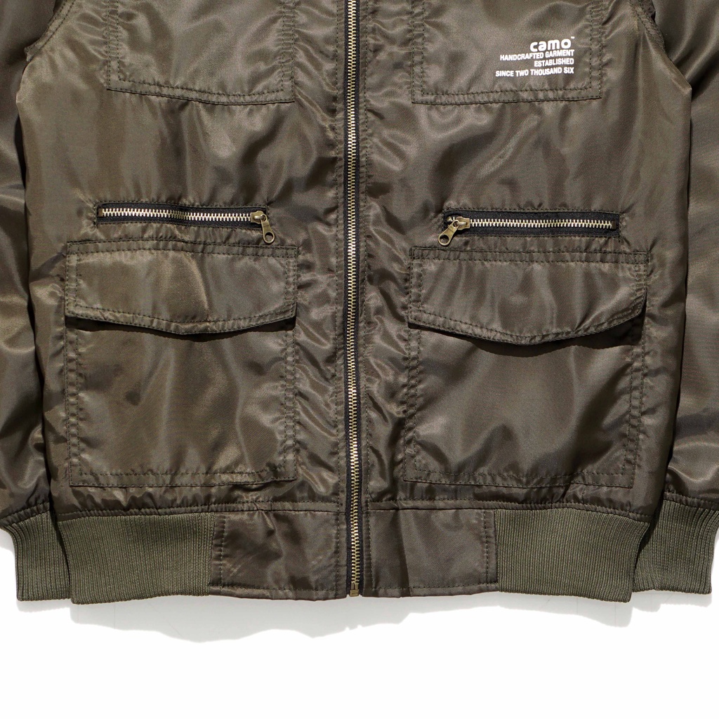 JACKET BOMBER 7373 GREEN ARMY | CAMO WARROKE