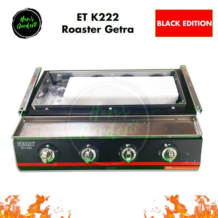 Roaster Getra panggangan 4 tungku ET K222 BLACK EDITION