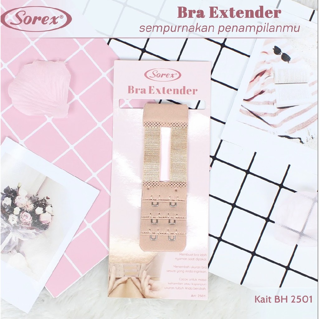 BRA EXTENTION EXTENDER BRA PENGAIT TALI TAMBAHAN KAIT 2501 2502 2503 BH SOREX KAIT 3 dan 2