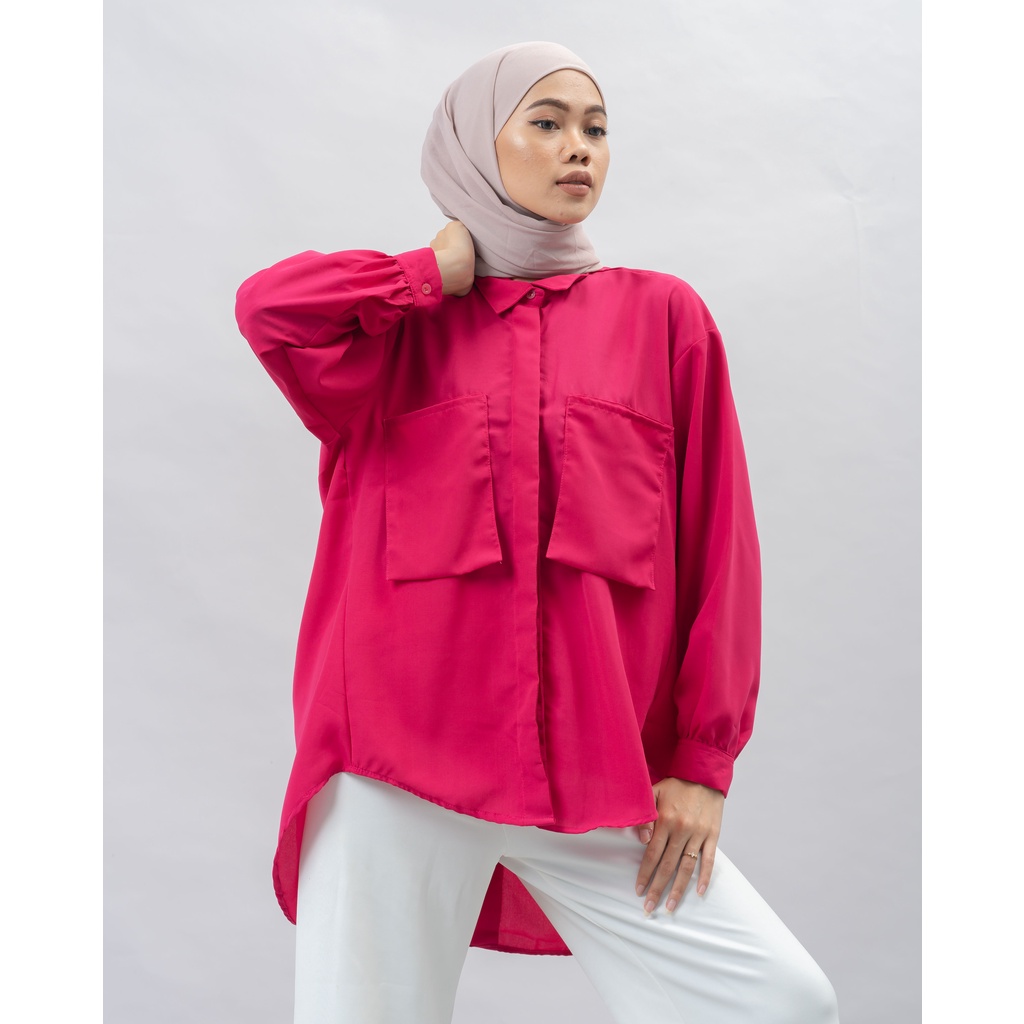 KEMEJA POLOS ITZY OVERSIZE WOLFIS SHIRT PREMIUM SHIRT B430