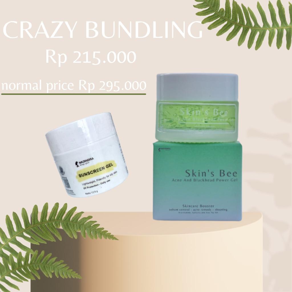 [DAPAT SUNSCREEN] Nadindra SKIN's BEE Acne and Blackhead Power Gel with sunscreen - Skincare booster