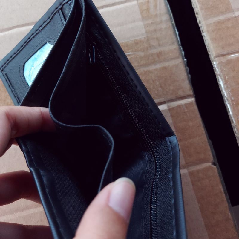 (REJECT / DEFECT) Dompet Pria Lipat Kulit Sintetis Murah-4