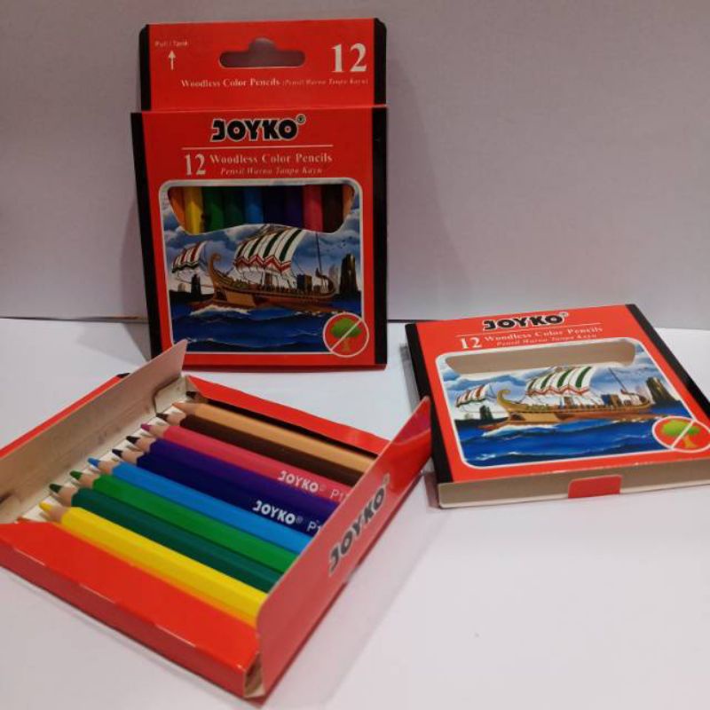 

pencil warna joyko pendek wodles 12 warna