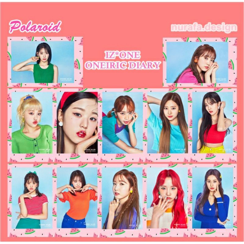 

[ND] Polaroid IZ*ONE 01 (ONEIRIC DIARY) isi 18 pcs
