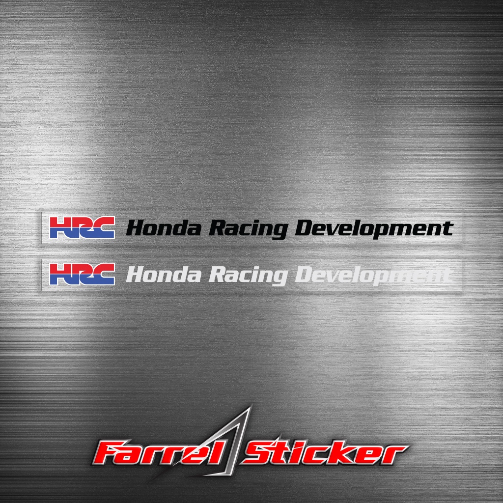 stiker HRC Sticker honda racing development