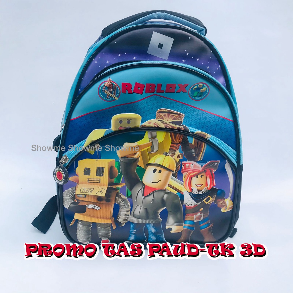 Showme Promo Tas Ransel Anak Sekolah Paud / Playgroup / Grosir Tas / TK 3D / Tas Timbul / GAME ROBLOX ONLINE / ROBLOX