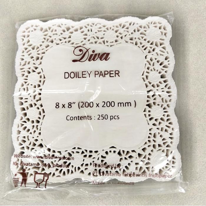 

Kertas / Paper Doilies 8"X8" / Alas Renda / Doyles / Renda Kertas Diva