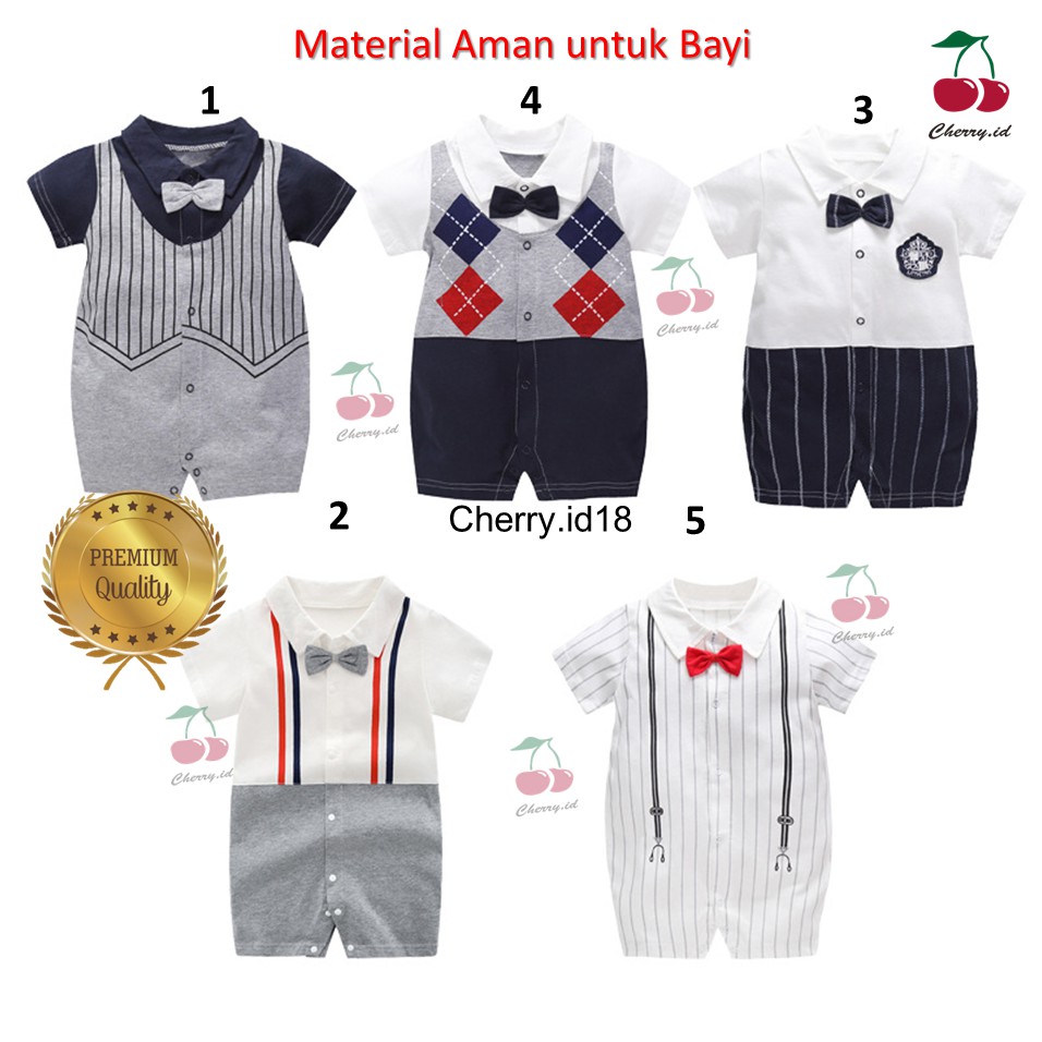 Cherry COD Jumper Pesta Bayi /  Jumper Pesta Anak / Romper Pesta / Jumpsuit Bayi Jumper Bayi - JB01