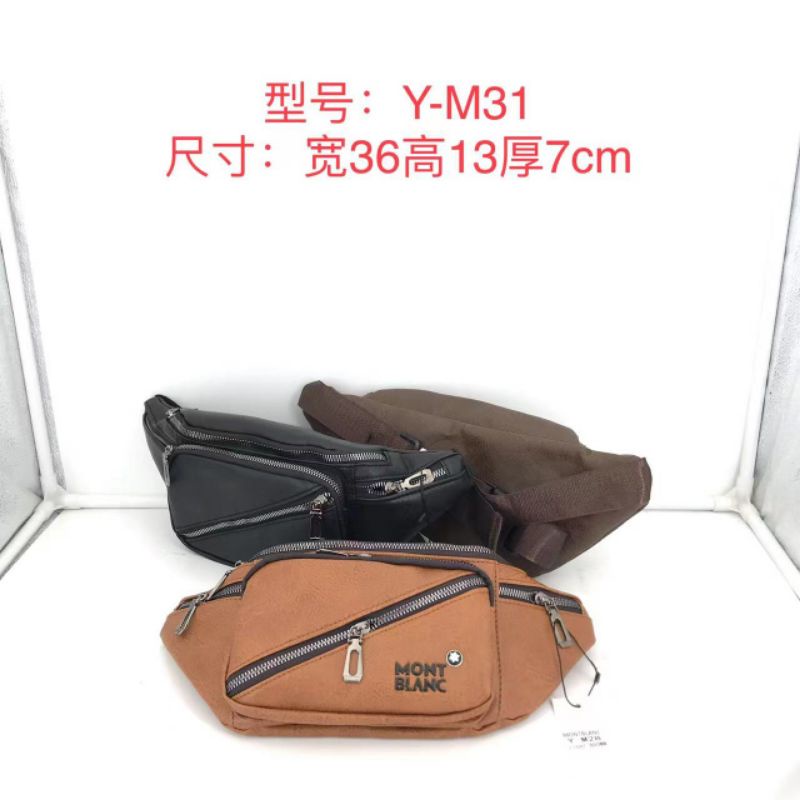 Waistbag Import Pria / Tas Pinggang Pria MB Kode Y-M