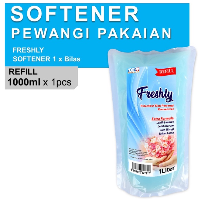 Freshly Softener 1 Liter Perawatan Pakian, Pewangi dan pelembut.