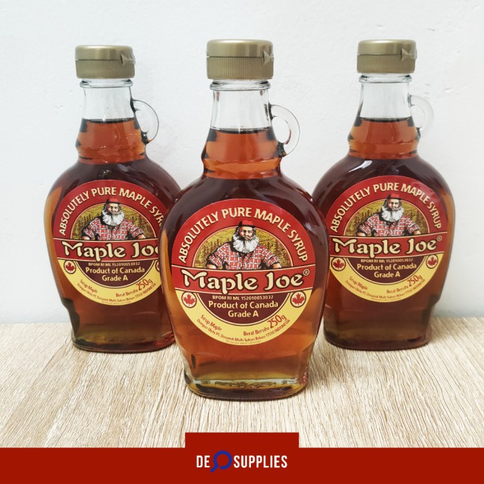 

Maple Joe Pure Maple Syrup 250gr - Sirup Mapel Sirop Premium Canada