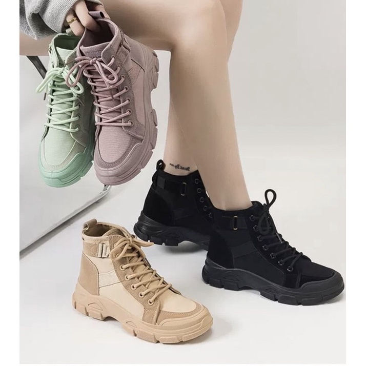 AVANCEID 1860 Sepatu Sneakers Boots Wanita Canvas Import