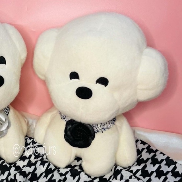 Bichon doll chanel necklace 25cm kalung random-boneka plush anjingSALE