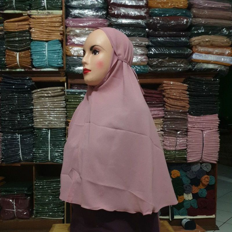 HIJAB INSTAN BERGO MARYAM DIAMOND-DUSTY PINK