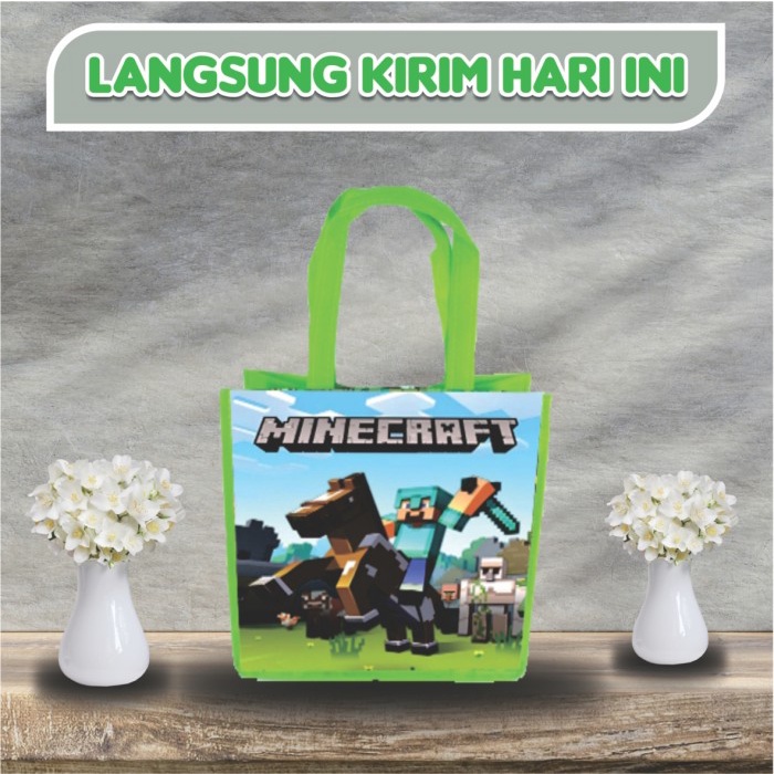 

NEW Tas Ulang Tahun Ready Stok Uk 20 X 14 X 25 - MInecraft