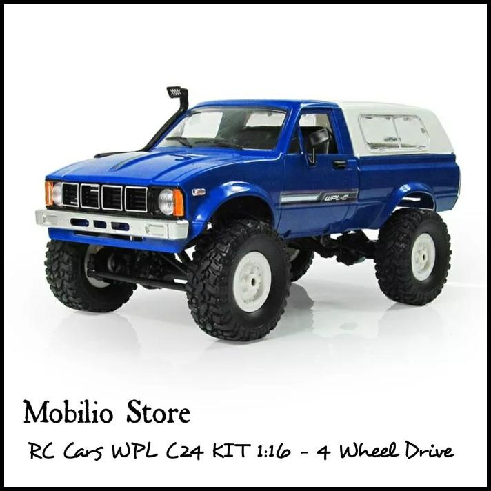 RC Cars - WPL C24 1:16 Kit Remote Control Jeep 4x4 Rock Crawler