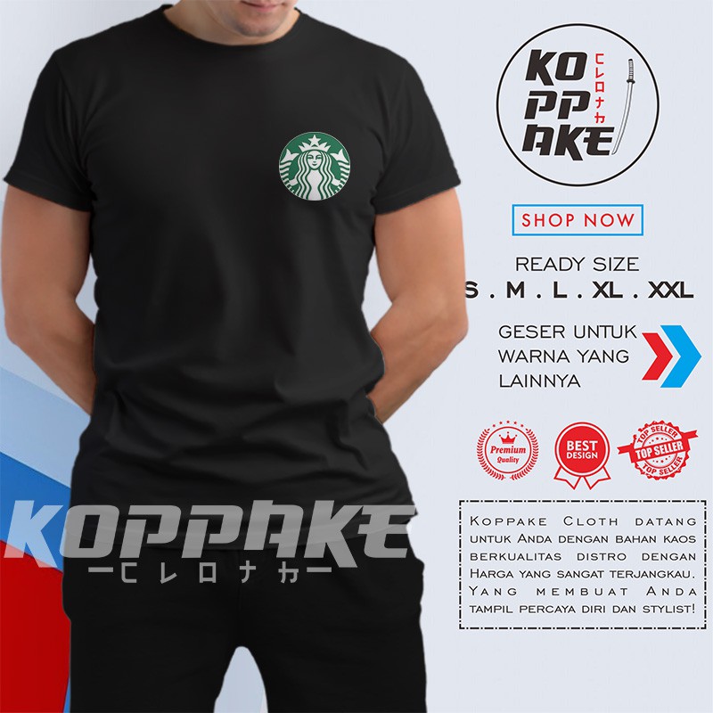 Kaos Starbucks Logo Baju Otomotif