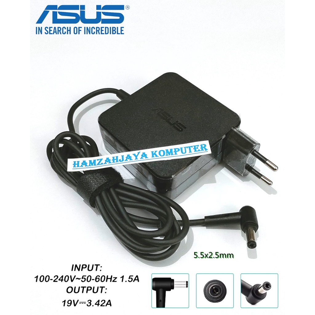 Adaptor Charger Asus 19v 3.42a AC Adapter ASUS R33030 N17908 V85 ADP-65DW A ADP-65DW C