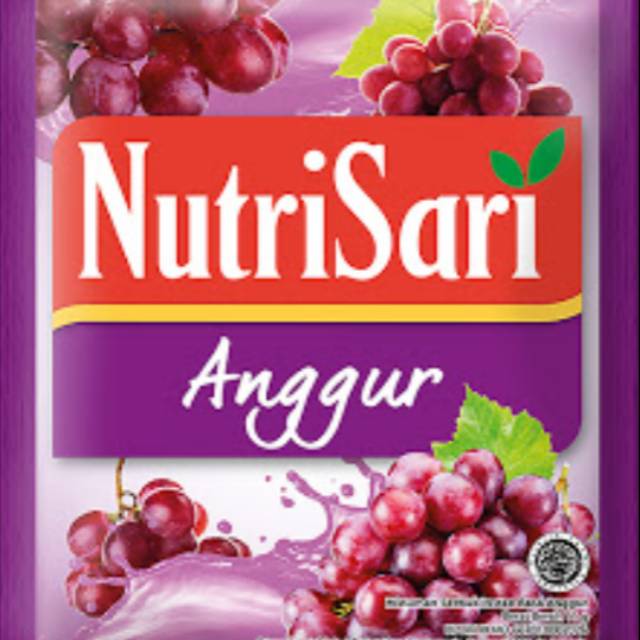 

Nutrisari anggur per renteng isi 10 sachet