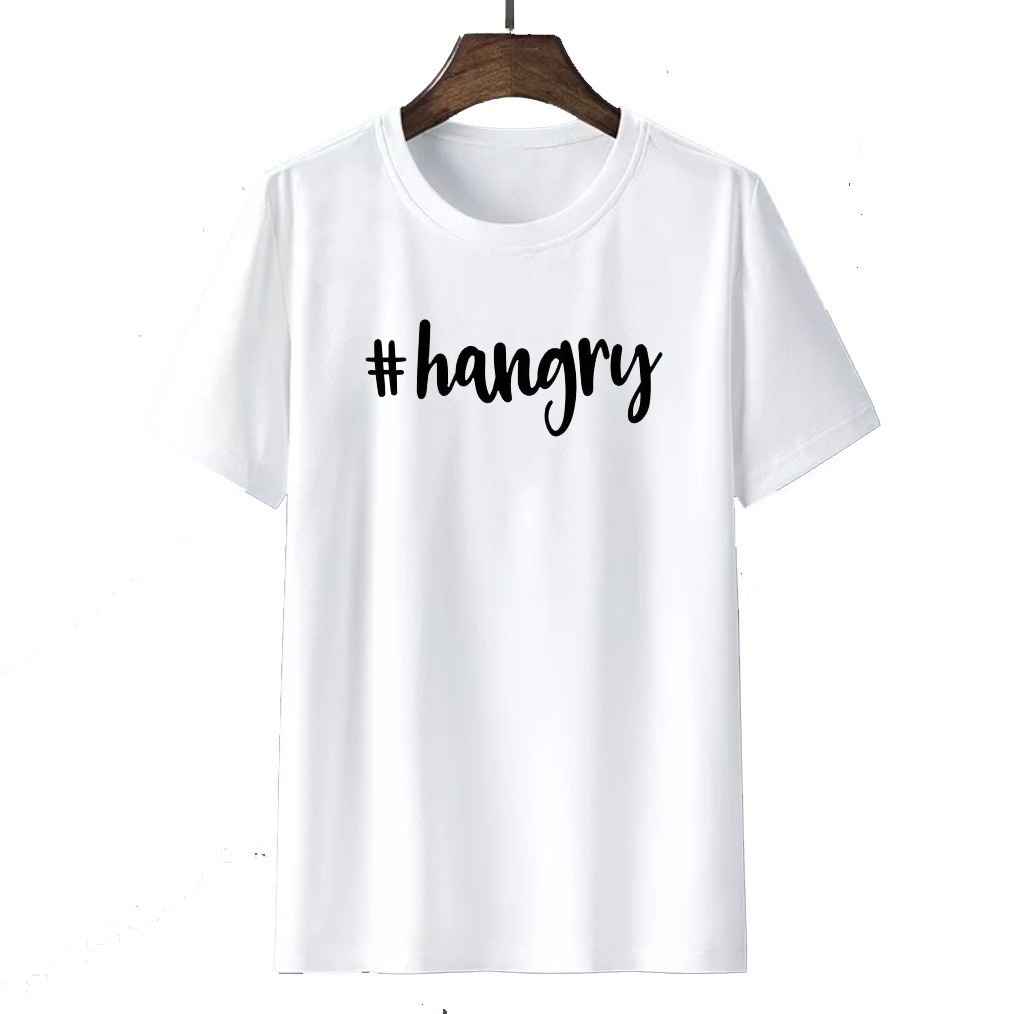 Tshirt Baju Kaos Distro Hangry / Kaos Distro Pria Wanita