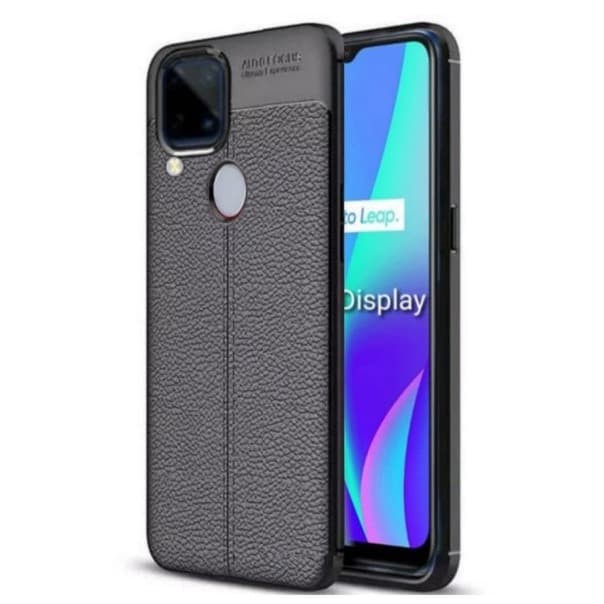 REALME C15 C12 C11 C25 NARZO 30A SOFT CASE AUTOFOCUS LEATHER