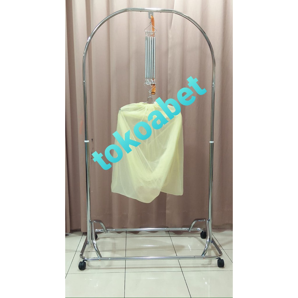 PAKET Ayunan Bayi Manual Portable Polar dan Kain Kelambu Hanger Per #tokoabet