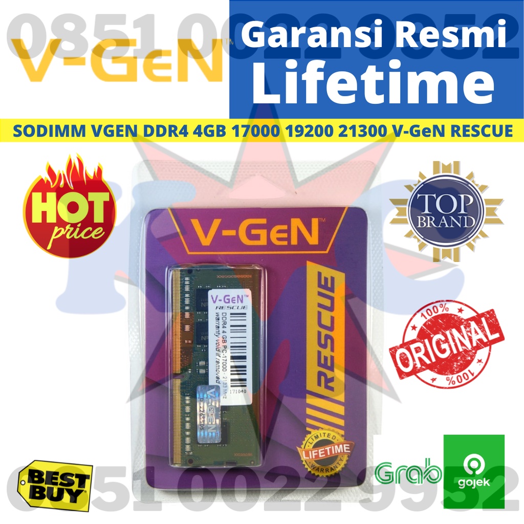 SODIMM VGEN DDR4 4GB 17000 19200 21300 V-GeN RESCUE