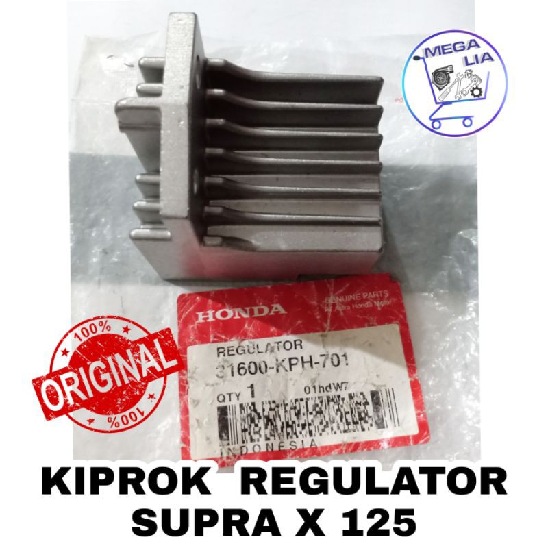Kiprok Regulator Supra X 125 Rectifier Assy Regulator  100% ORI HONDA 31600-KPH-701