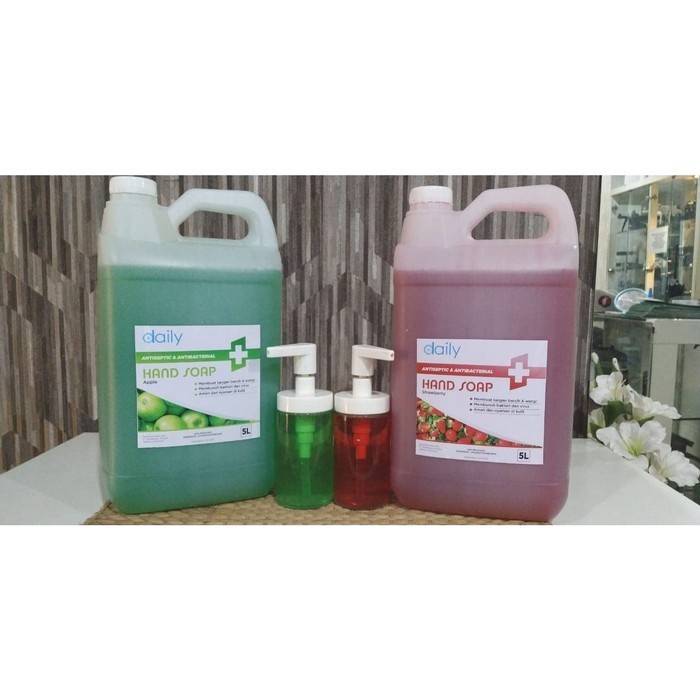 Sabun Cuci Tangan Daily Antiseptik &amp; Antibakteri HandSoap 5 liter Apel