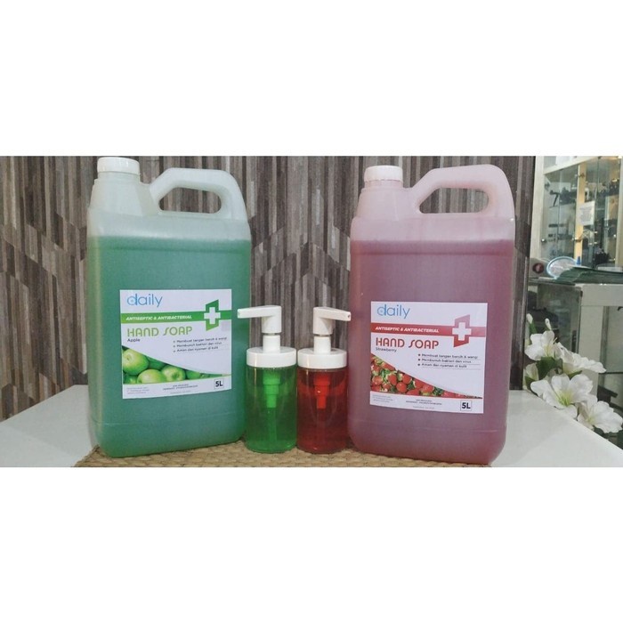 Sabun Cuci Tangan Daily Antiseptik HandSoap 5 liter wangi harum strawberry